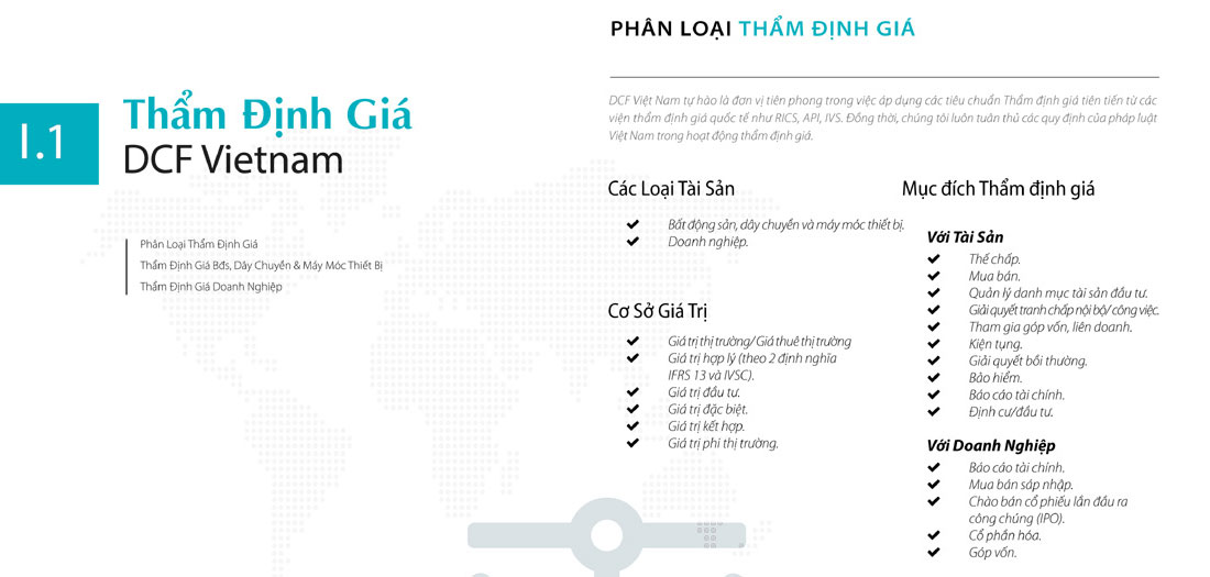 Phân loại thẩm định giá